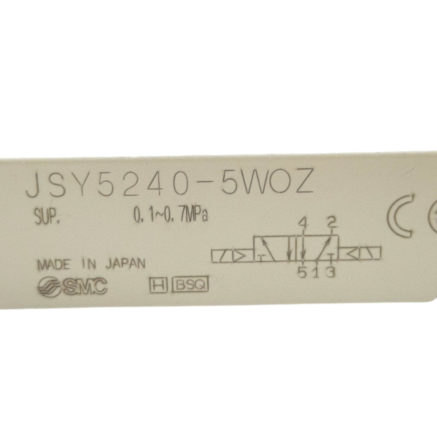 New SMC JSY5240-5WOZ Solenoid Valve, 2-Position Double, 0.7MPa, M8 3-Pin, 24VDC Coil