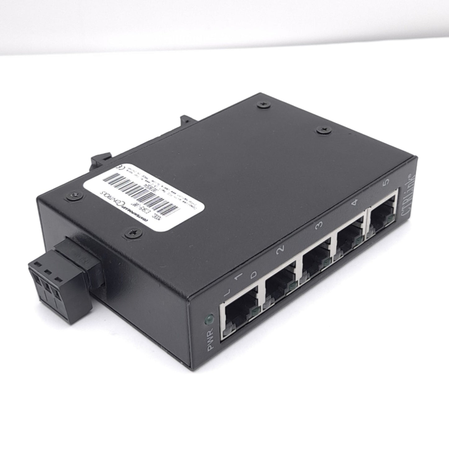 Used Contemporary Controls EISK5-100T Ethernet Switch, 5-Port RJ45, 24VAC/DC, 100Mbps