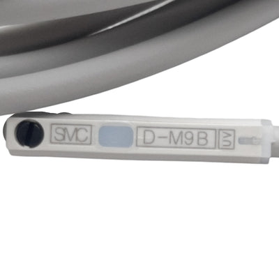 New SMC D-M9B Auto Reed Switch Sensor, 10-28VDC, 2.5-40mA, 2-Wire 3m Cable, Red LED