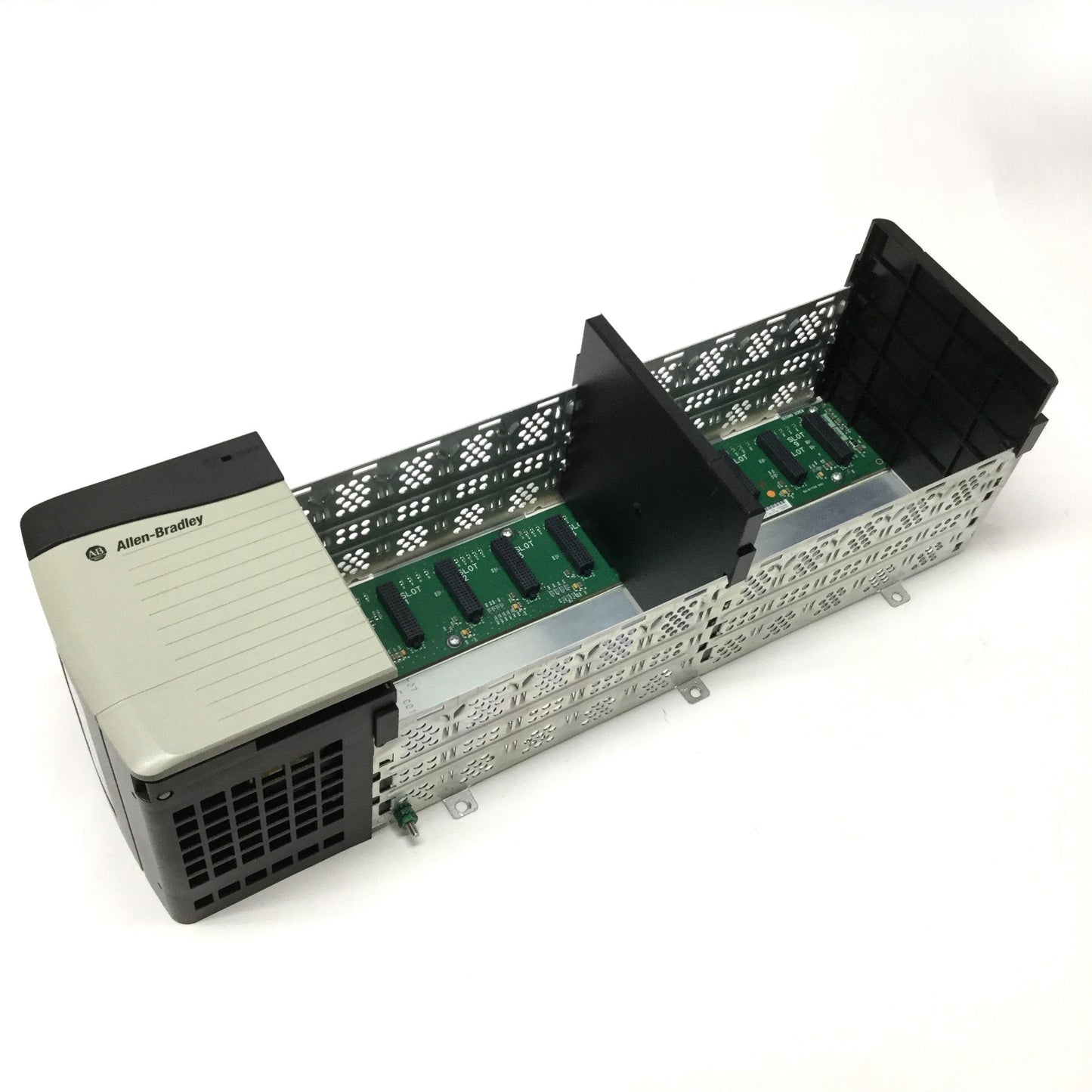 Used Allen Bradley 1756-PA72/C ControlLogix PLC Power Supply w/ A10 Rack Chassis