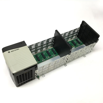 Used Allen Bradley 1756-PA72/C ControlLogix PLC Power Supply w/ A10 Rack Chassis