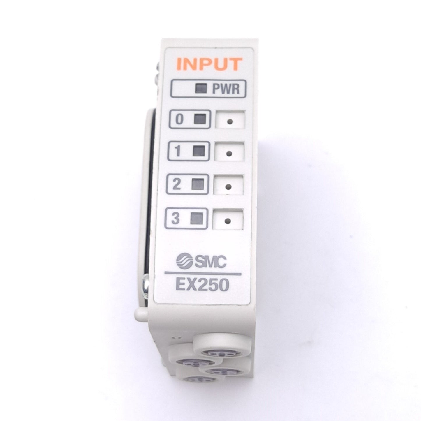 Used SMC EX250-IE3 SI Input Module, 4-Point M8 3-Pin, PNP/NPN Switch, 24VDC, DIN