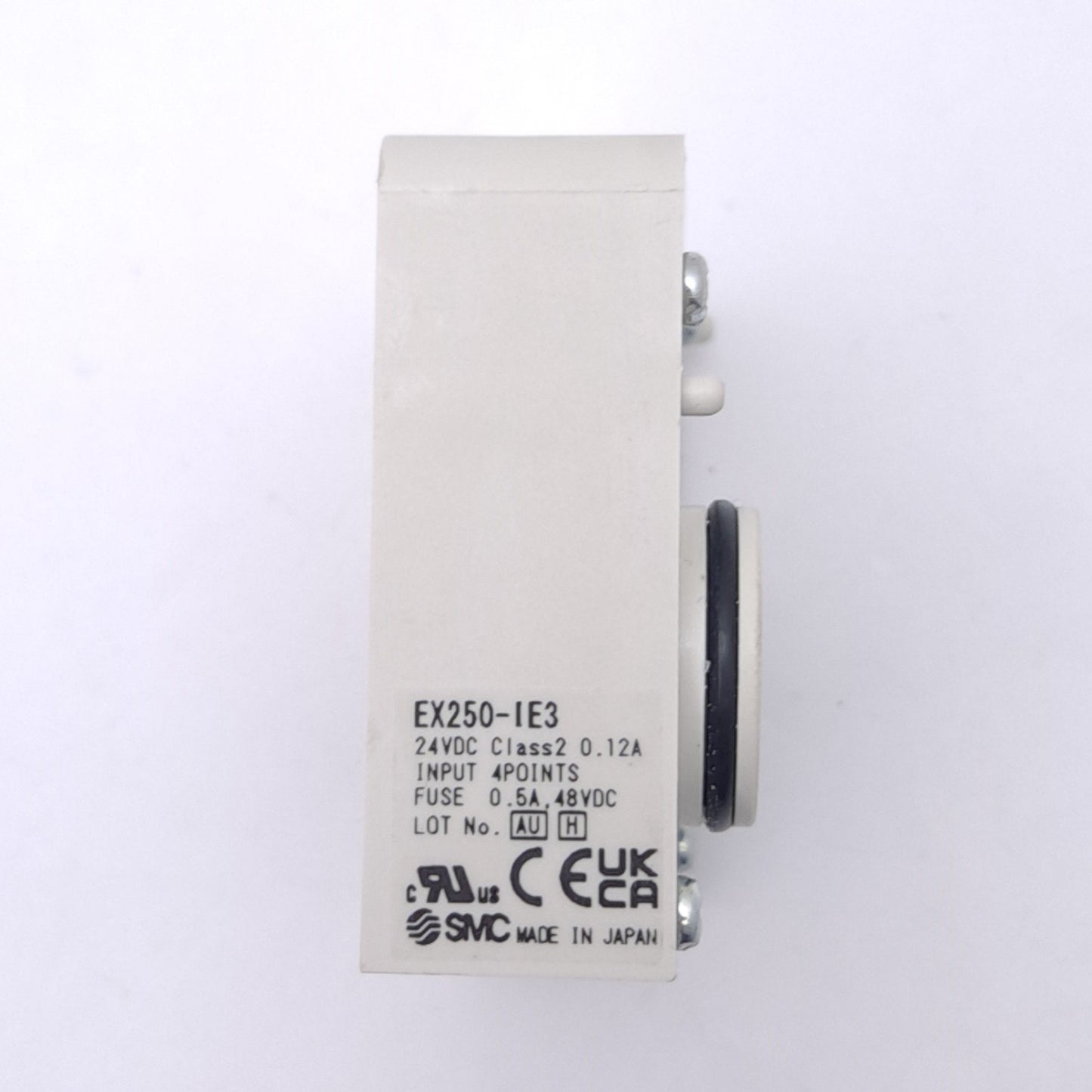 Used SMC EX250-IE3 SI Input Module, 4-Point M8 3-Pin, PNP/NPN Switch, 24VDC, DIN