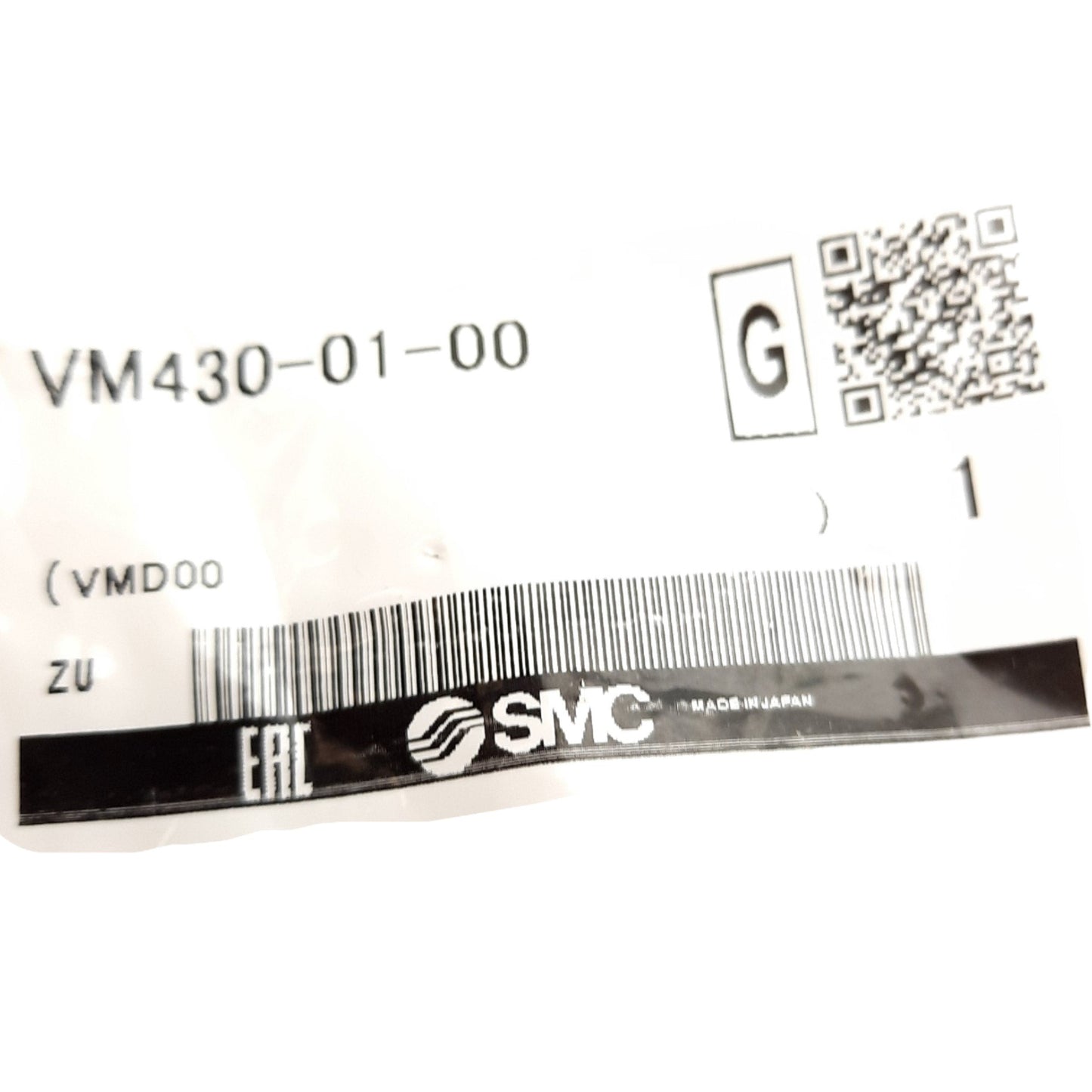 New Lot of 2 SMC VM430-01-00 Mechanical Valve, 3 Port, 1.0MPa, Rc 1/8"