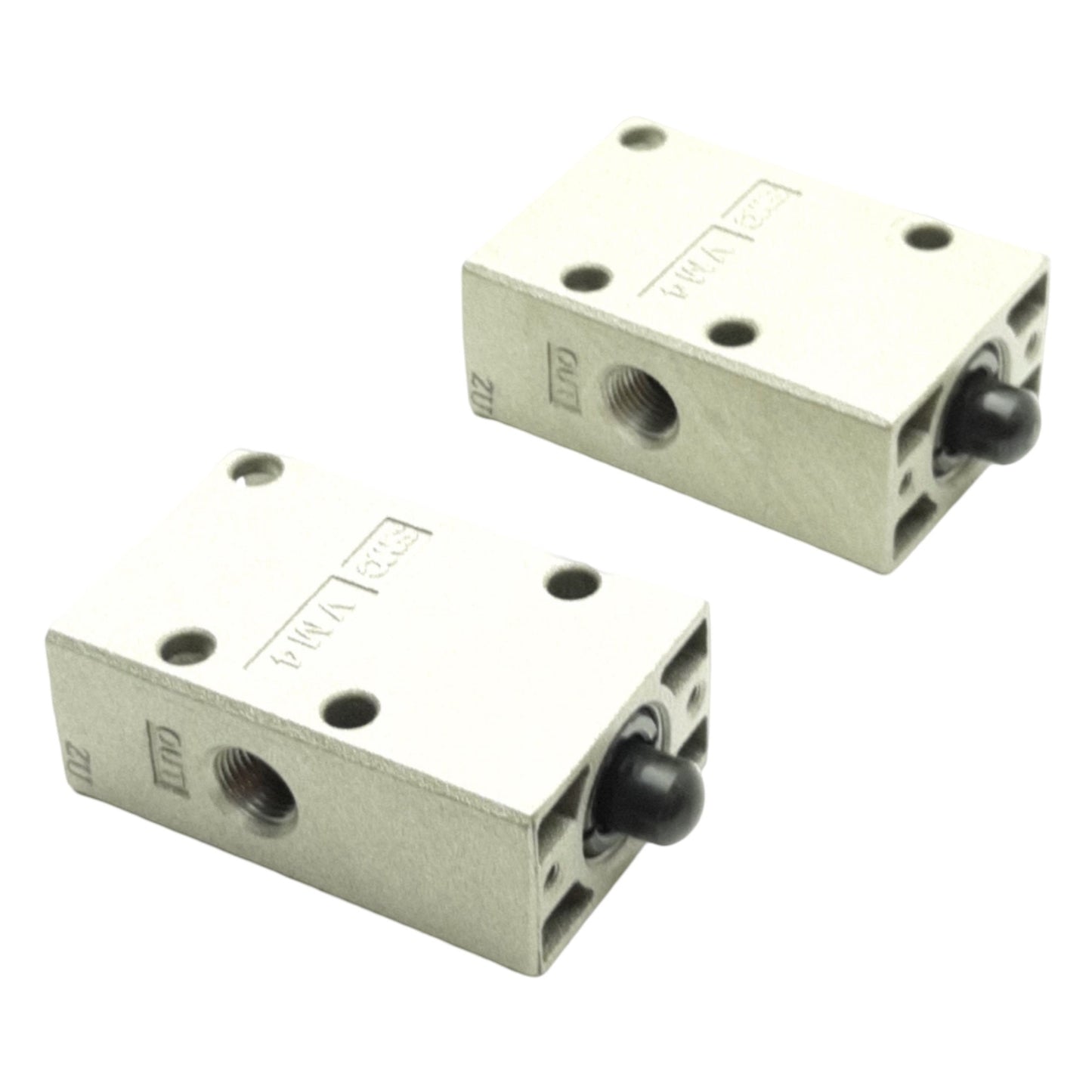 New Lot of 2 SMC VM430-01-00 Mechanical Valve, 3 Port, 1.0MPa, Rc 1/8"