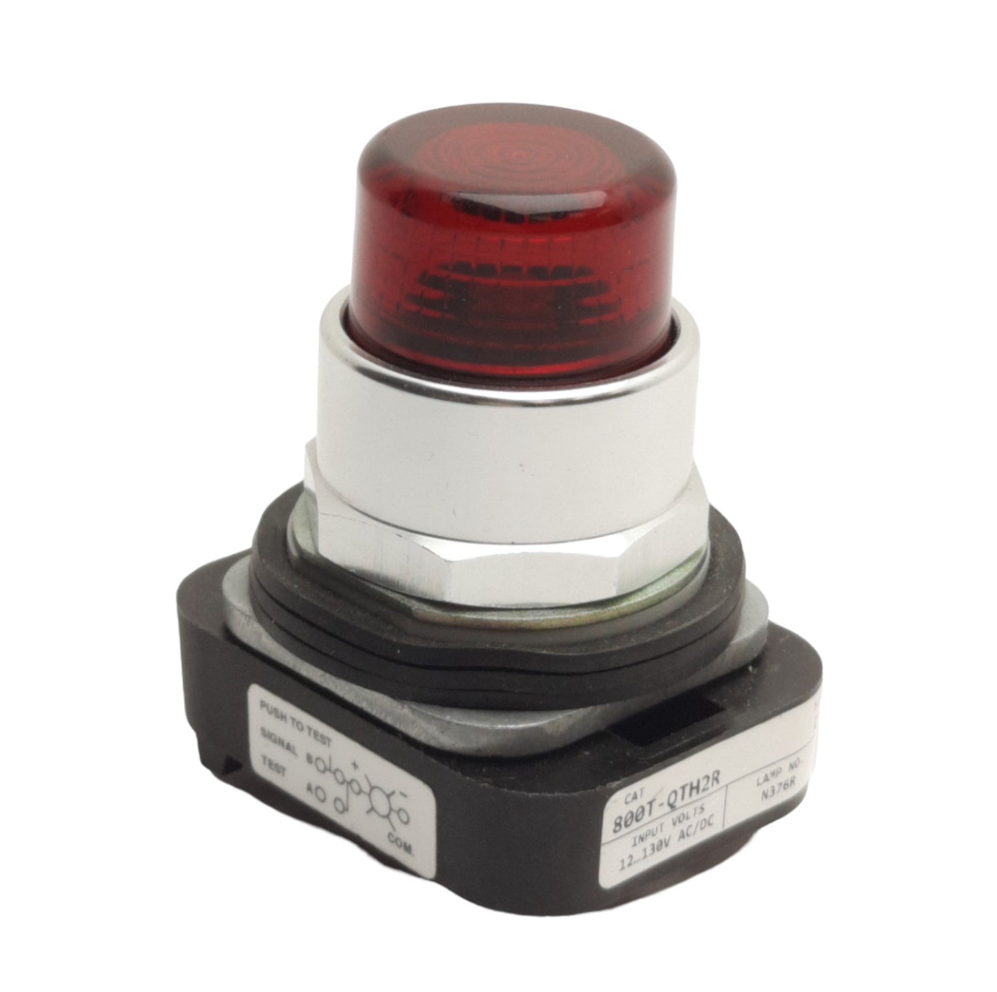 New Allen Bradley 800T-QTH2R Pushbutton Operator, Momentary, Red, 30.5mm, Extended