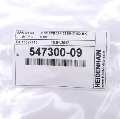 New HEIDENHAIN 547300-09 EnDat Adapter Cable for Linear Encoders, M23 17-P Male, 9m