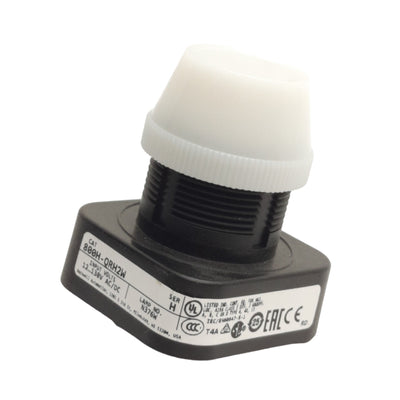 New Allen Bradley 800H-QRH2W Pilot Light Operator, 12...130VAC/DC, White, 30mm