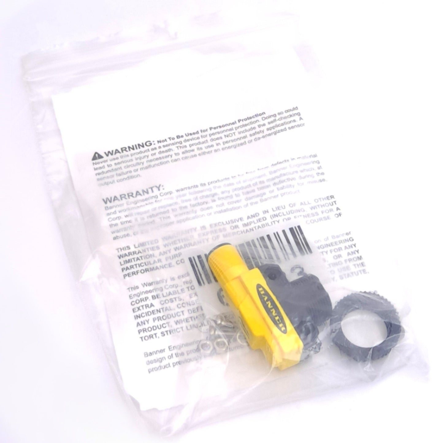 New Banner QS18VP6FF150Q8 Photoelectric Sensor, 150mm Range, M12, 10-30VDC, PNP Out