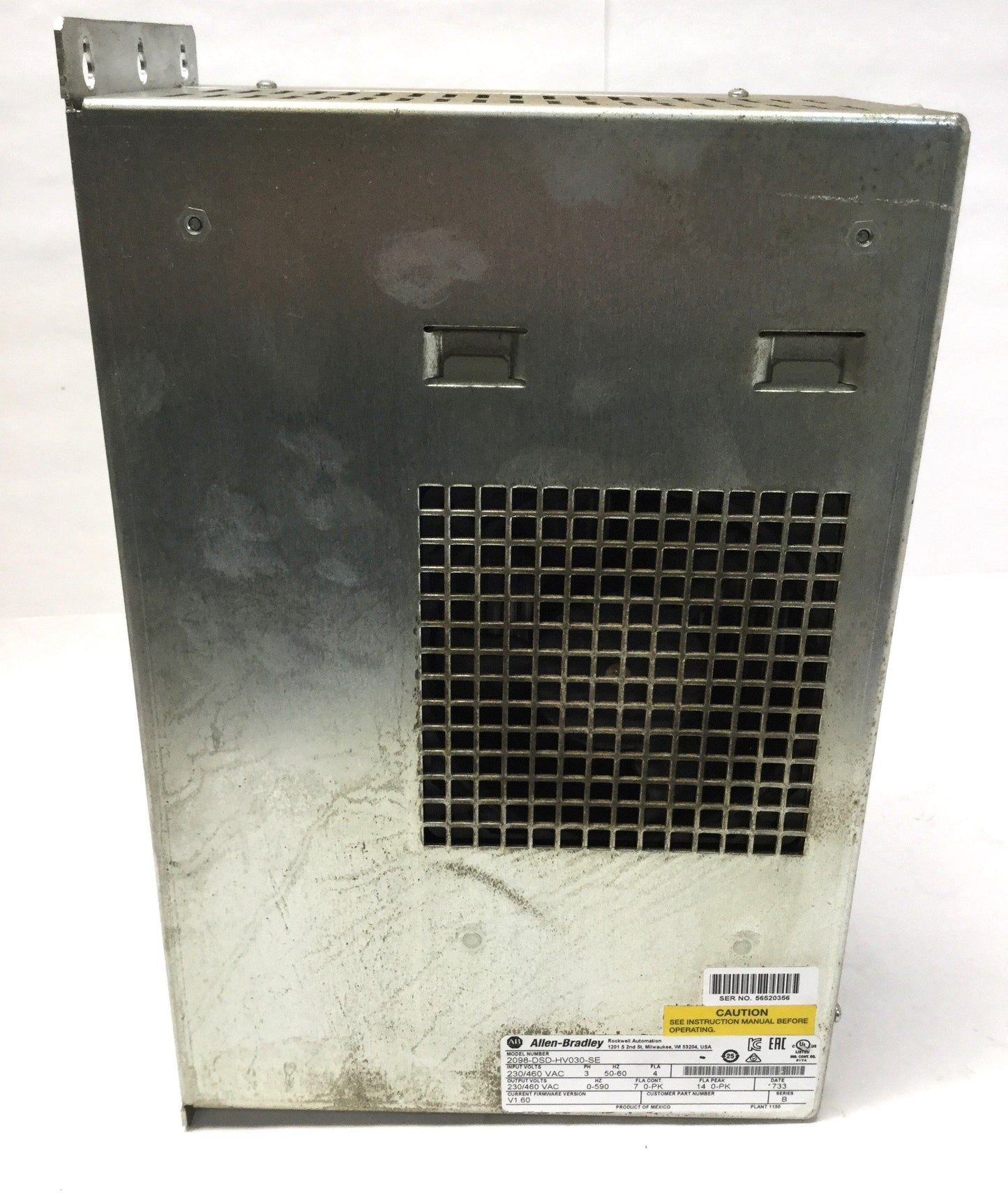 Used Allen Bradley 2098-DSD-HV030-SE V1.6 Ultra3000 Servo Drive 7A 3Ø 230/460V