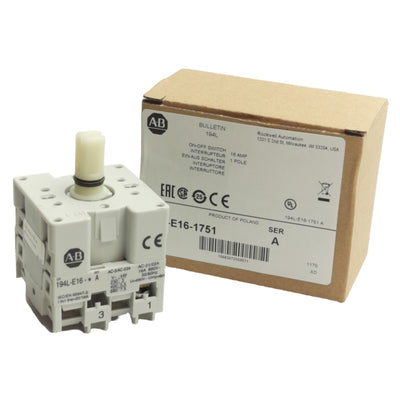 New Allen Bradley 194L-E16-1751 Load/Disconnect Switch, 1-Pole, 690VAC 16A Contact