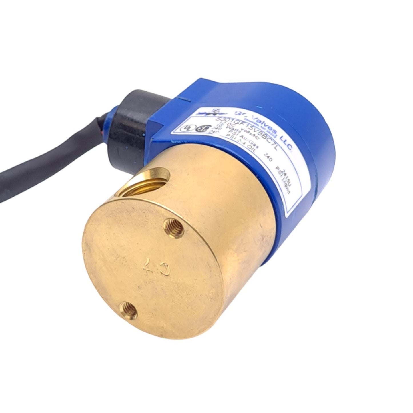 New – Open box GC Valves S301GF15V8BC7L Solenoid Valve, 12VDC, 1/4NPT, 2-Way Direct, NC, 240psi