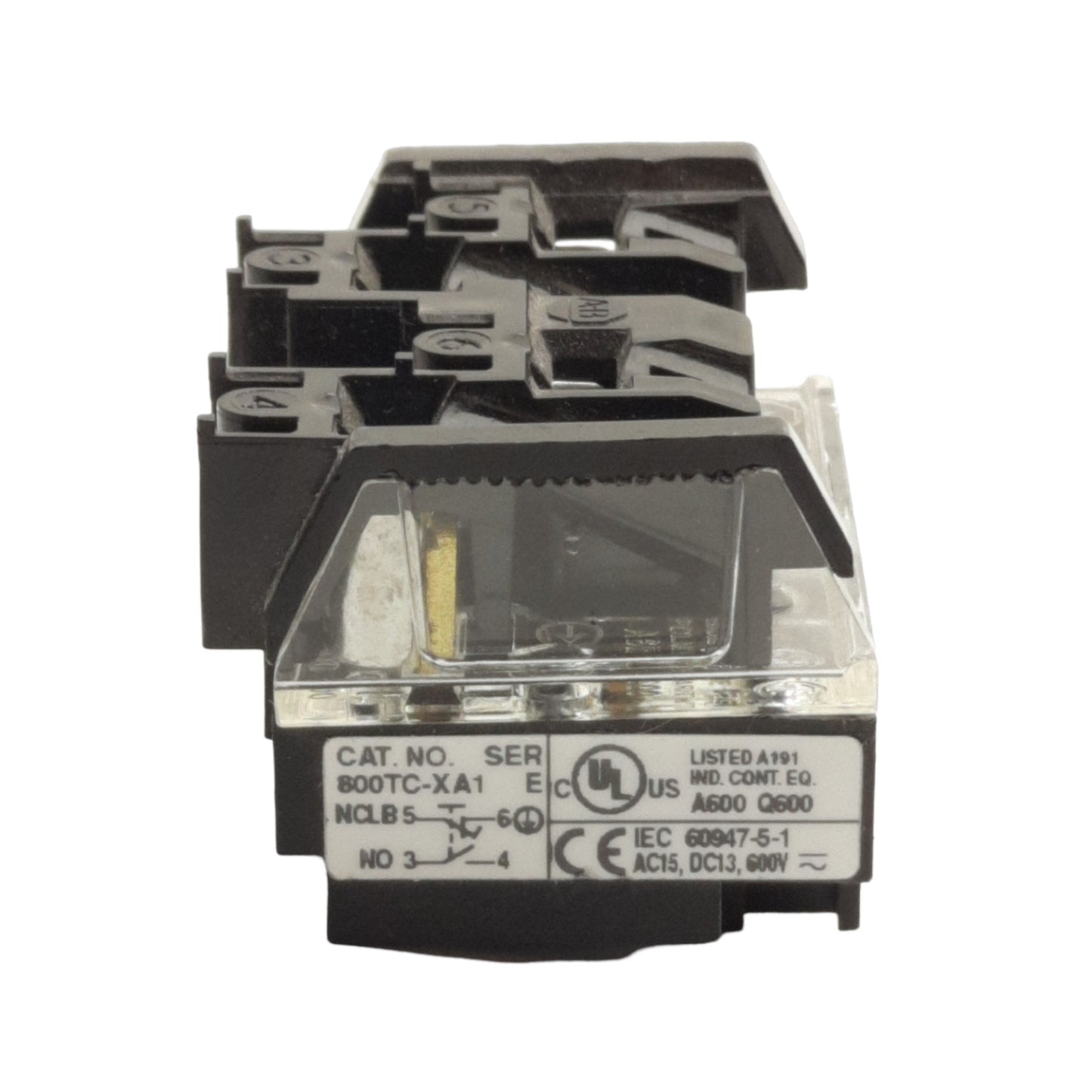 New – Open box Allen Bradley 800TC-XA1 Shallow Contact Block 1 N.O., 1 N.C.L.B., 30mm, 600V