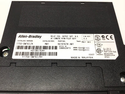 Used Allen Bradley 1756-OW16I/A CompactLogix Relay Isolated Output Module, 16-Point