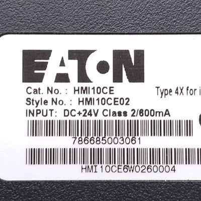 Used Eaton HMI10CE Touchscreen HMi Operator Interface, 10.4in 640x480 Display, 24VDC