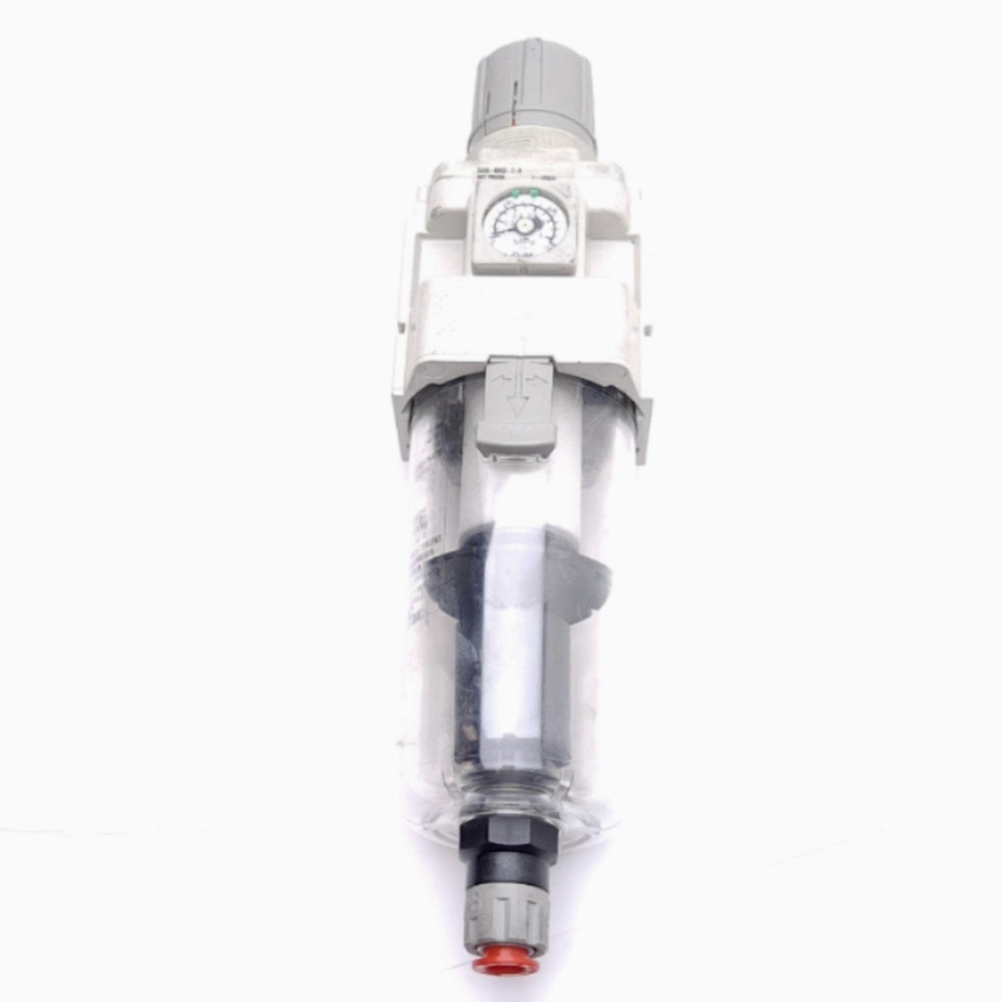 Used SMC AW40-N04CE-Z-B Filter Regulator, 5μm, 1/2in NPT, 7-125psi Set, 145psi Max