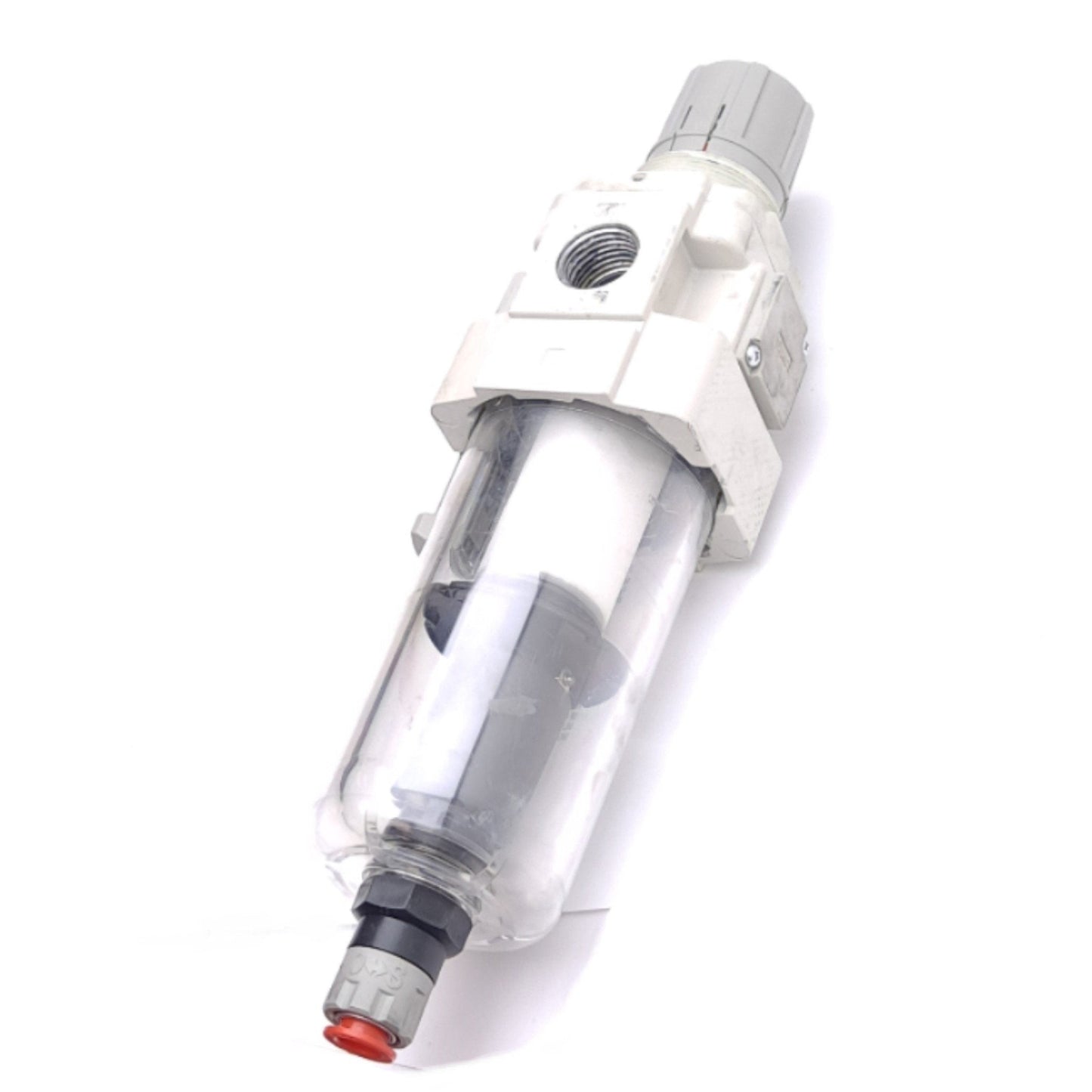 Used SMC AW40-N04CE-Z-B Filter Regulator, 5μm, 1/2in NPT, 7-125psi Set, 145psi Max