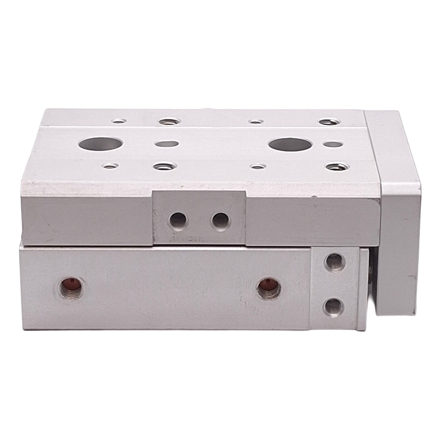 Used SMC MXS12-10 Slide Table, ø12mm Bore, 10mm Stroke, 0.15-0.7MPa, M5x0.8 Ports