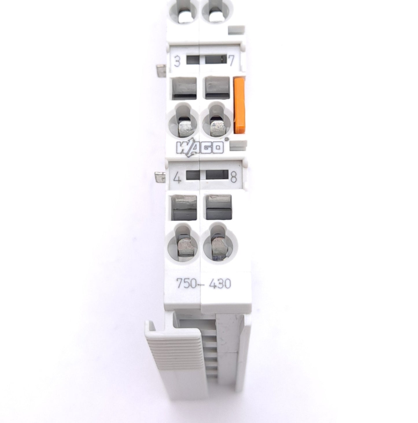Used Wago 750-430 Digital Input Module, 8-Channel DI, 24VDC, 3ms, Cage Clamp, DIN