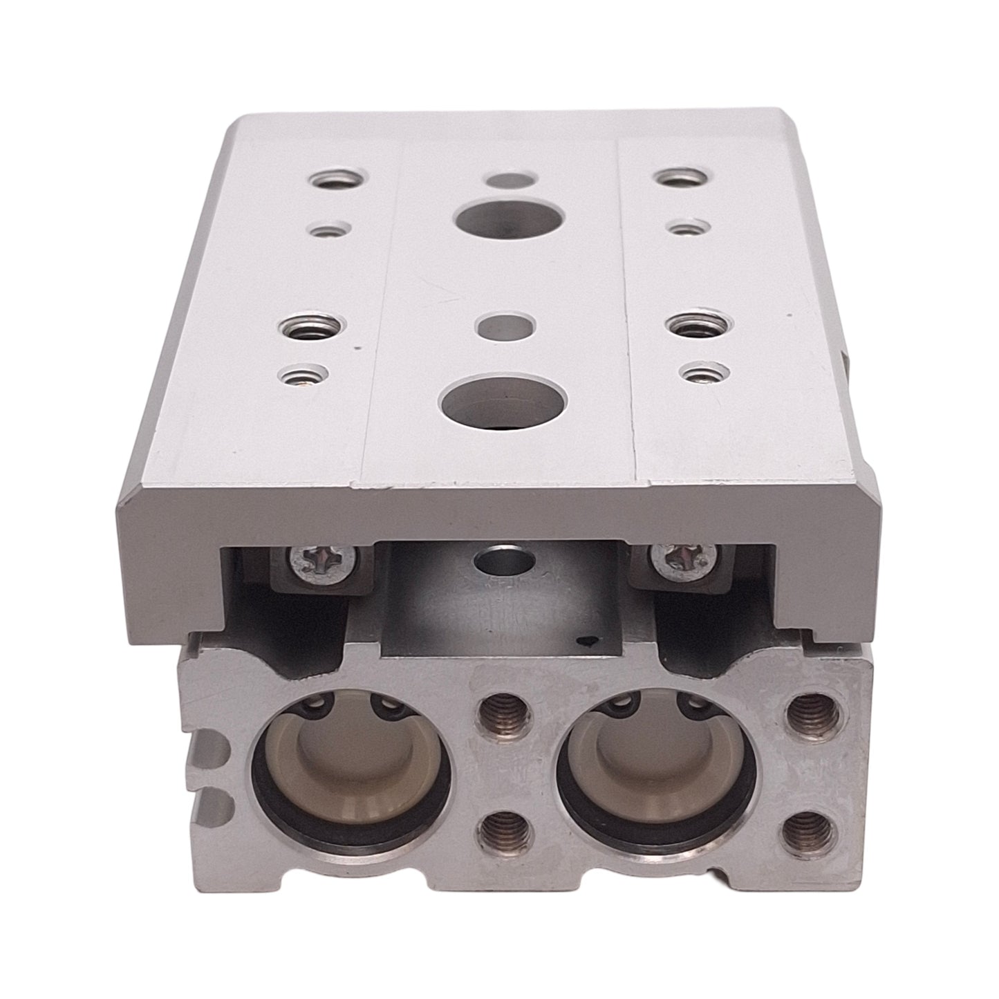 Used SMC MXS16-30 Slide Table, ø16mm Bore, 30mm Stroke, 0.15-0.7MPa, M5x0.8 Ports