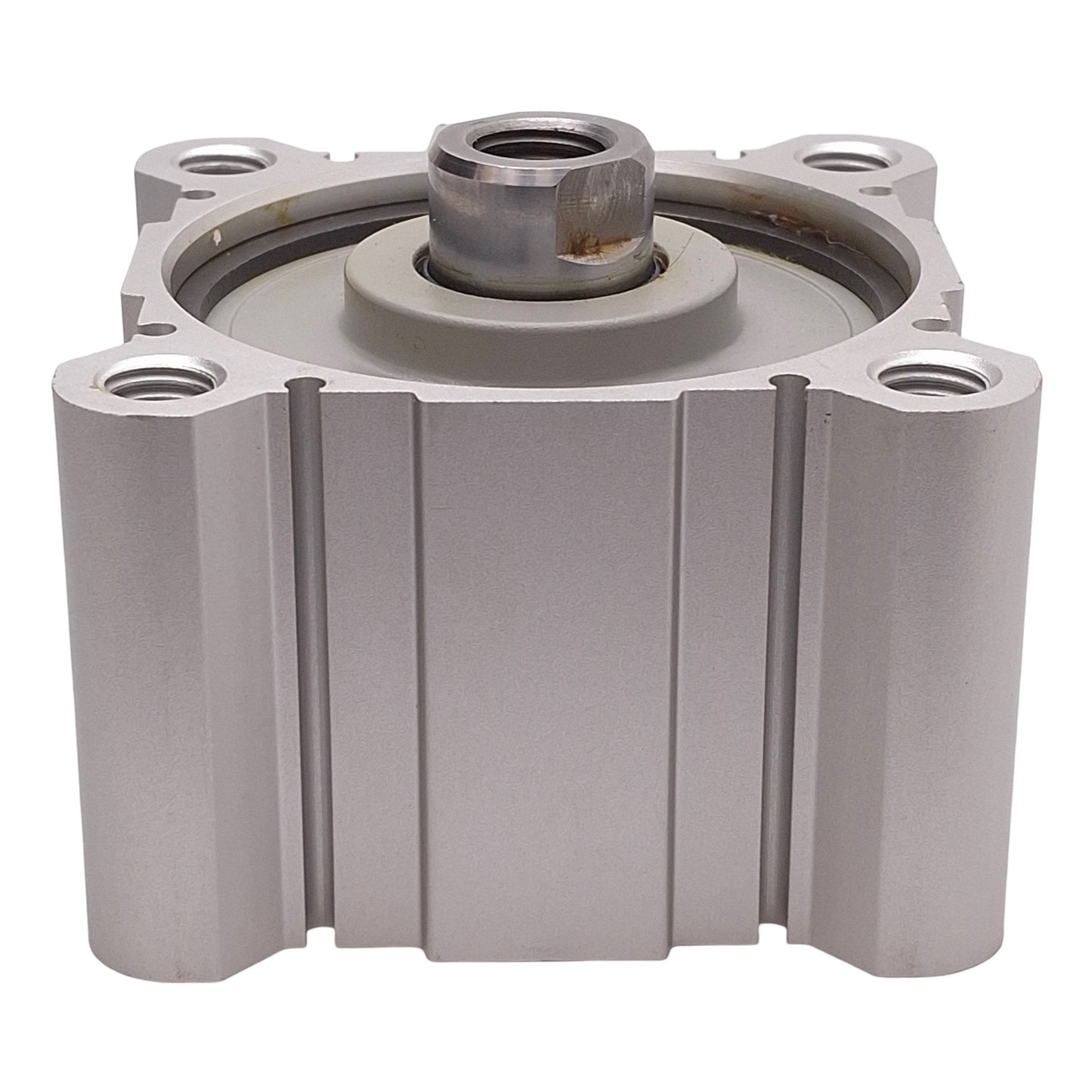 Used SMC CDQ2A80-5DZ Compact Cylinder, ø80mm Bore, 5mm Stroke, 1.0MPa, Rc3/8
