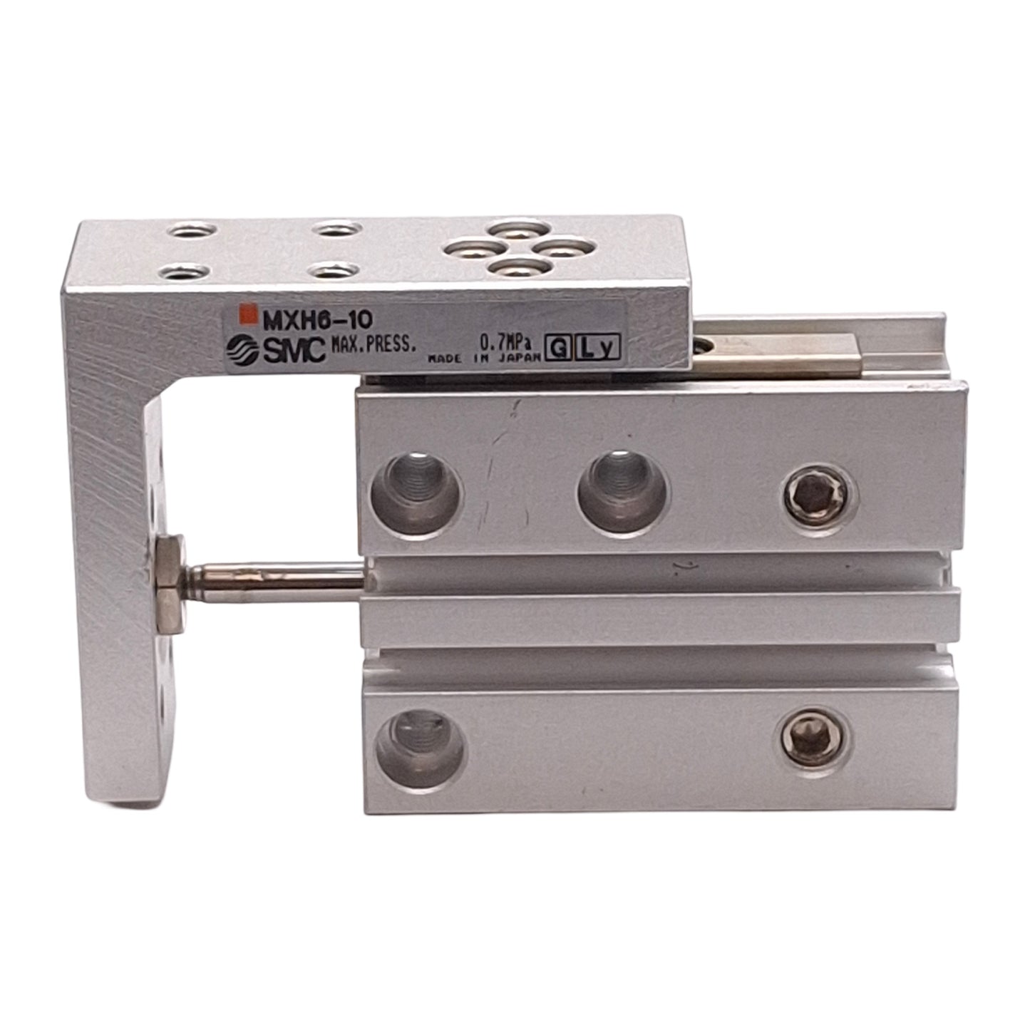 Used SMC MXH6-10 Pneumatic Slide Table, ø6mm Bore, 10mm Stroke, 0.7MPa, M5x0.8 Ports