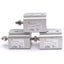 Used Lot of 3 SMC CDQ2B12-5SMZ Compact Cylinders, ø12mm Bore, 5mm Stroke, M5, 1.0MPa
