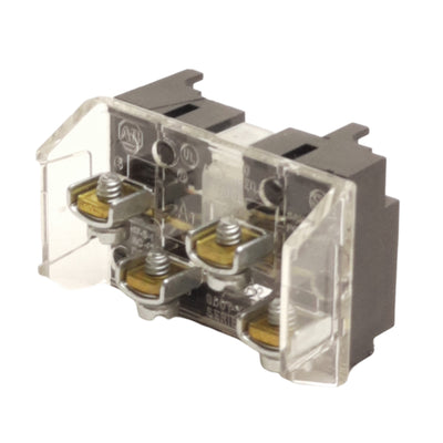 New – Open box Allen Bradley 800T-XA2 Pushbutton Contact Block, 2NO, 600V 10A, 30mm Size