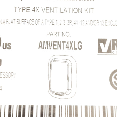 New Allied Products AMVENT4XLG Enclosure Ventilation Kit 4.17in x 2.96in Dimensions