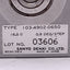 Used Sanyo 103-4902-0650 Stepper Motor, 2-Phase, 0.9°/Step, 0.4A/Phase, NEMA 17