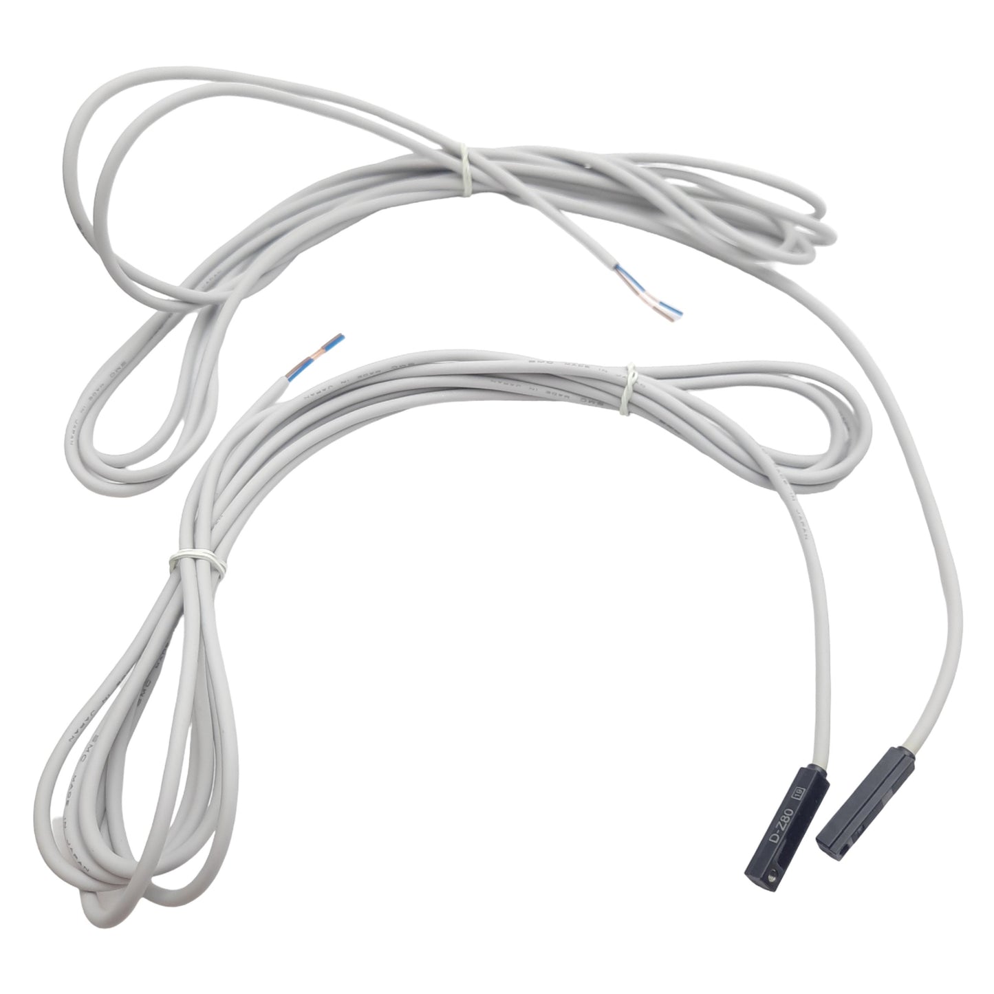 New Lot of 2 SMC D-Z80L Auto Reed Switch Sensor, 24VDC 50mA, 2-Wire 3m Cable, 1 NO