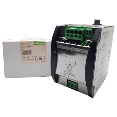 New Murr Elektronik 85442 Emparro Power Supply 1-Phase, 100-240VAC In, 24VDC/20A Out