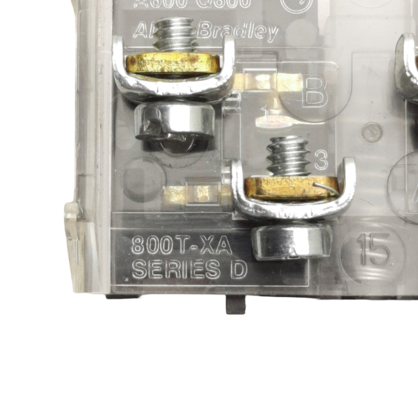 New – Open box Allen Bradley 800T-XA Pushbutton Contact Block, 1NO&1NC, 30mm, 600V 10A