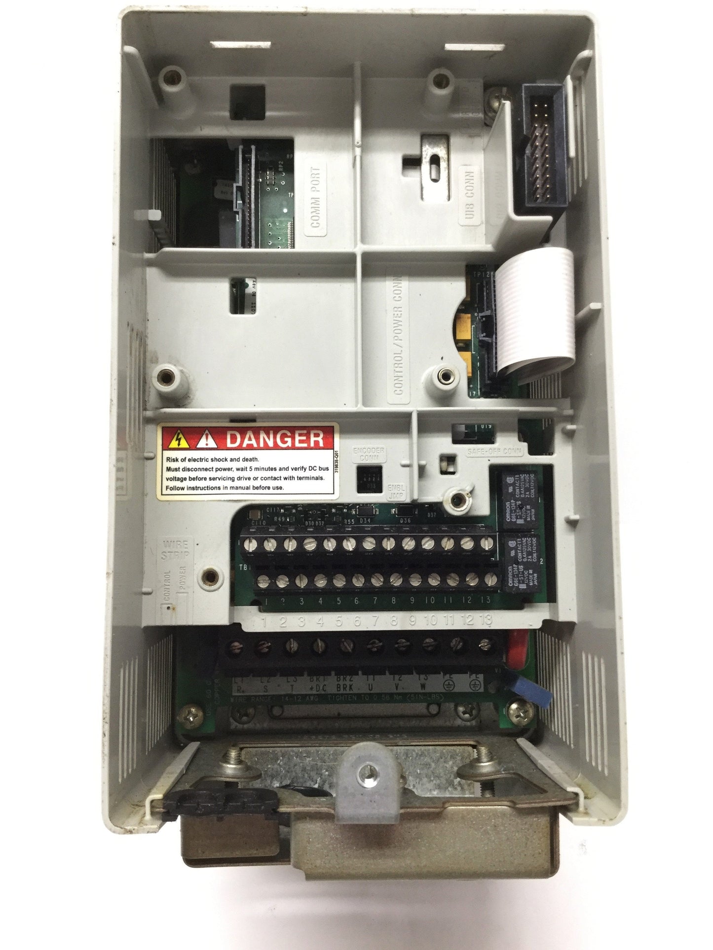 Used Allen Bradley 20A-E-2P7 PowerFlex 70 AC Variable Frequency Drive VFD 2HP 600V 3Ø