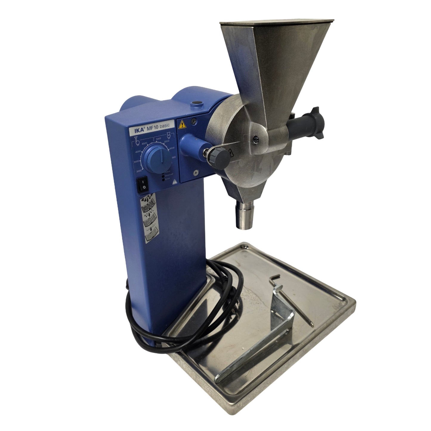 Used IKA MF 10 B S1 Micro Fine Grinder Drive With MF 10.2 Impact Grinding Head 120VAC