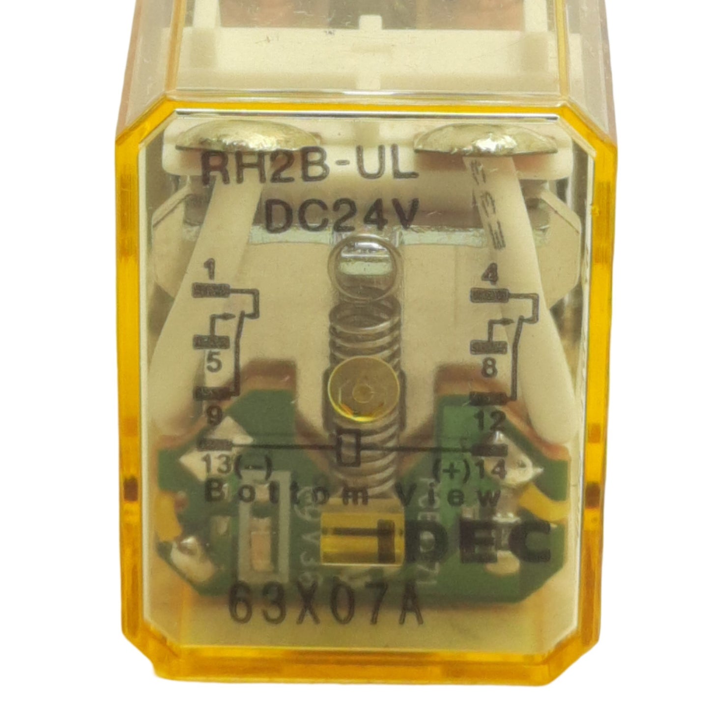 New Lot of 2 IDEC RH2B-UL Ice Cube Plug-In Relays DPDT, 300V 10A Contact, 24VDC Coil