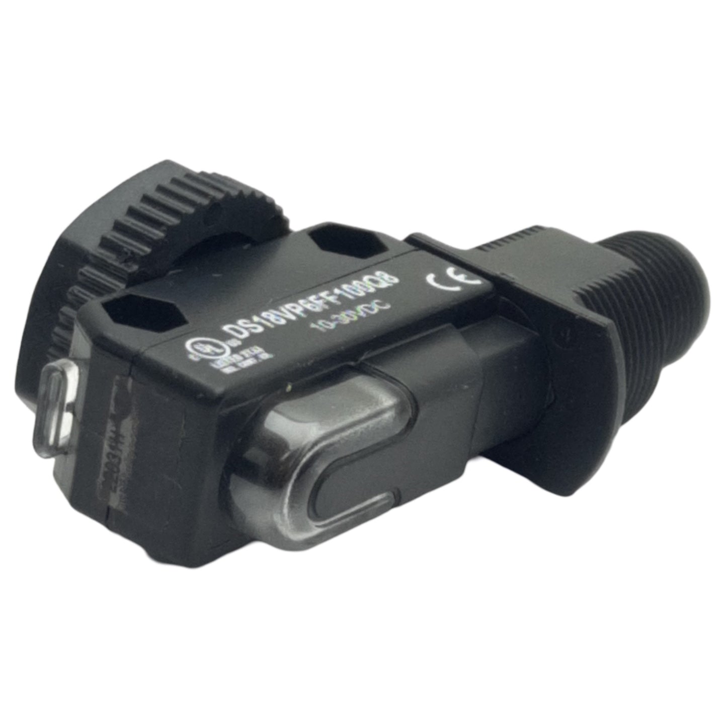 New Banner DS18VP6FF100Q8 Photoelectric Sensor PNP, 10-30VDC, M12 4-Pin, 100mm Range