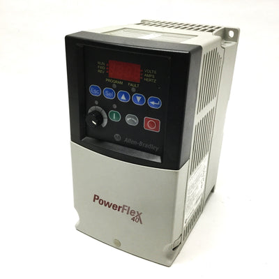 Used Allen Bradley 22B-E3P0N104 PowerFlex 40 AC Variable Frequency Drive 2HP 600V 3Ø