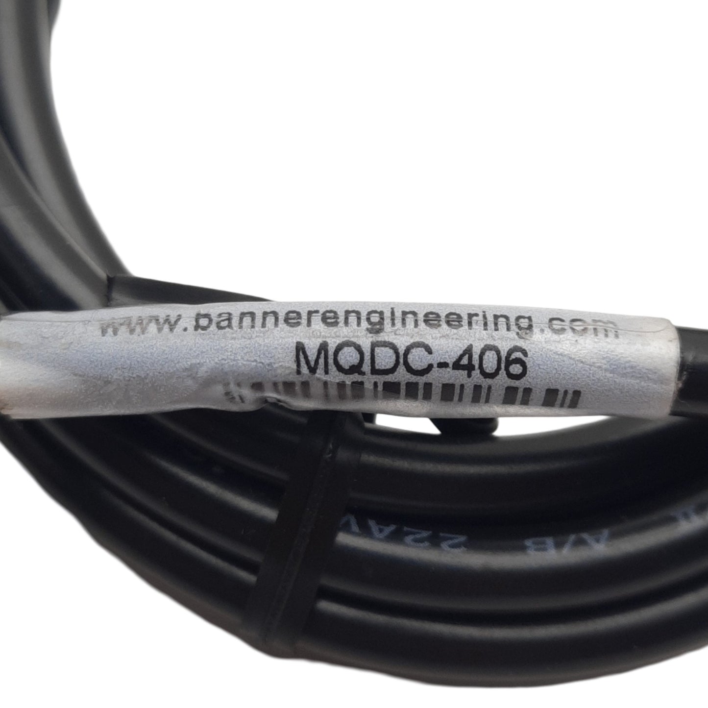 New Banner Engineering MQDC-406 Cordset, M12 4-Pin Female to Leads, 250VAC/DC 4A, 2m