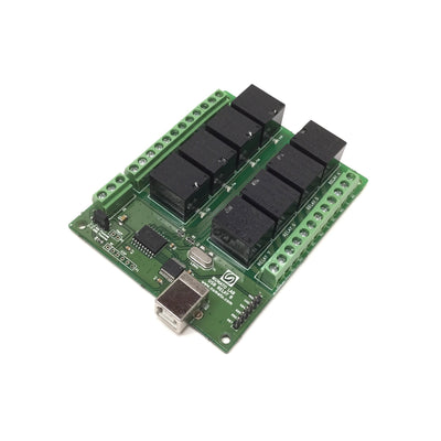 Used Numato RL80001 8-Channel USB Relay Module 12VDC Coil, SPDT 10A/7A 120/240VAC
