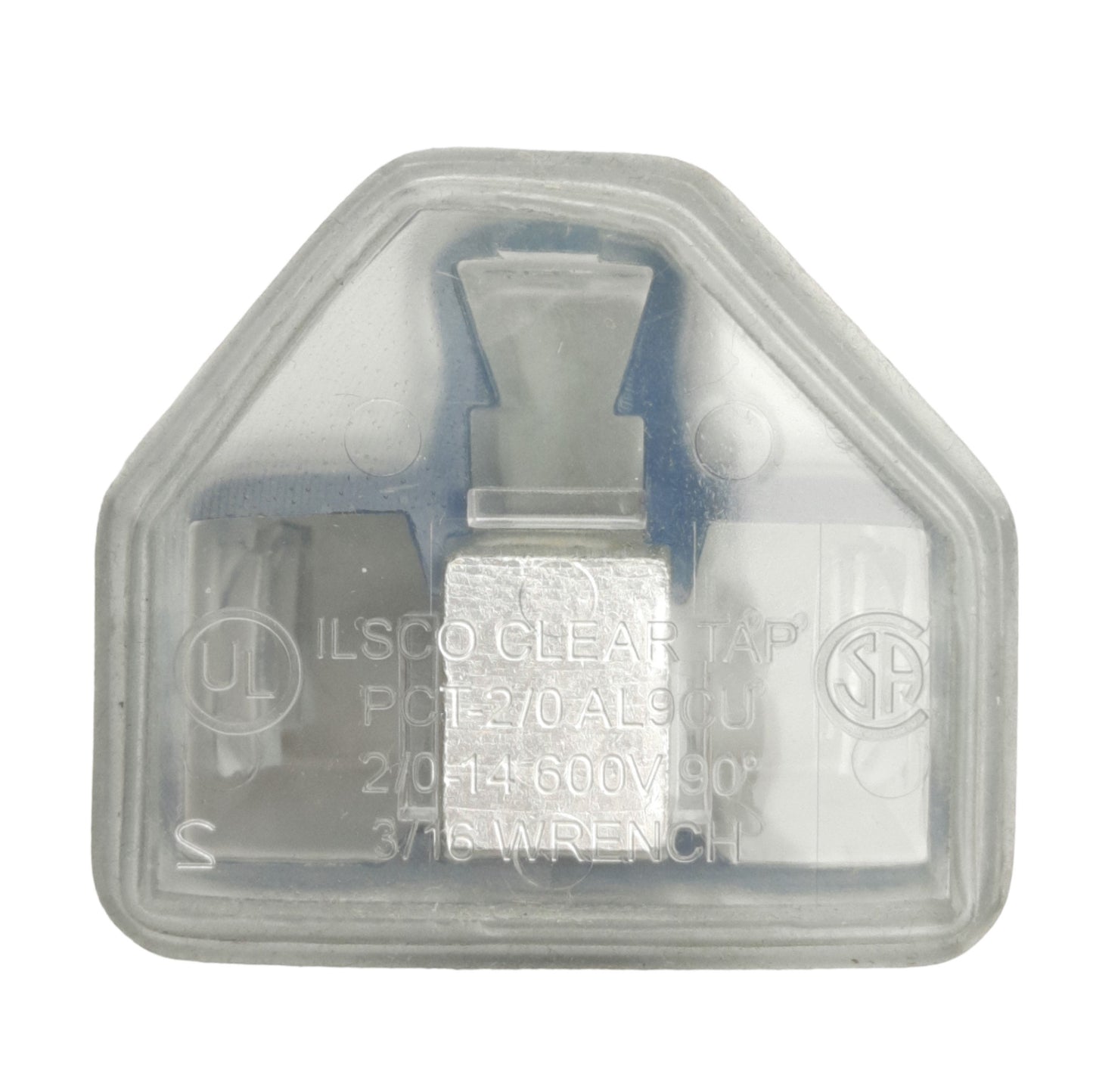New Ilsco PCT-2-2/0 Cleartap Insulated Connector, 2-Ports, 600V 195A Max