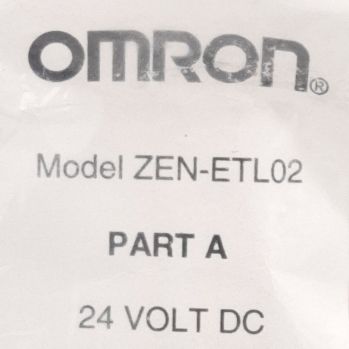 New Omron ZEN-ETL02 Transformer For DC ZEN Unit Part A, 24VDC In, 6 Manual Switches