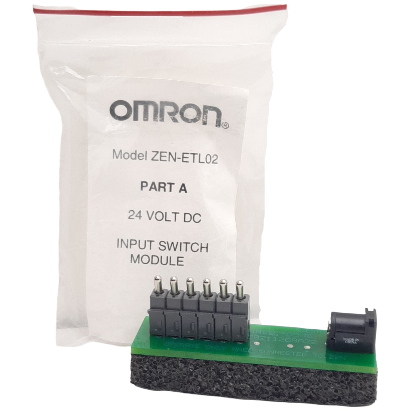 New Omron ZEN-ETL02 Transformer For DC ZEN Unit Part A, 24VDC In, 6 Manual Switches