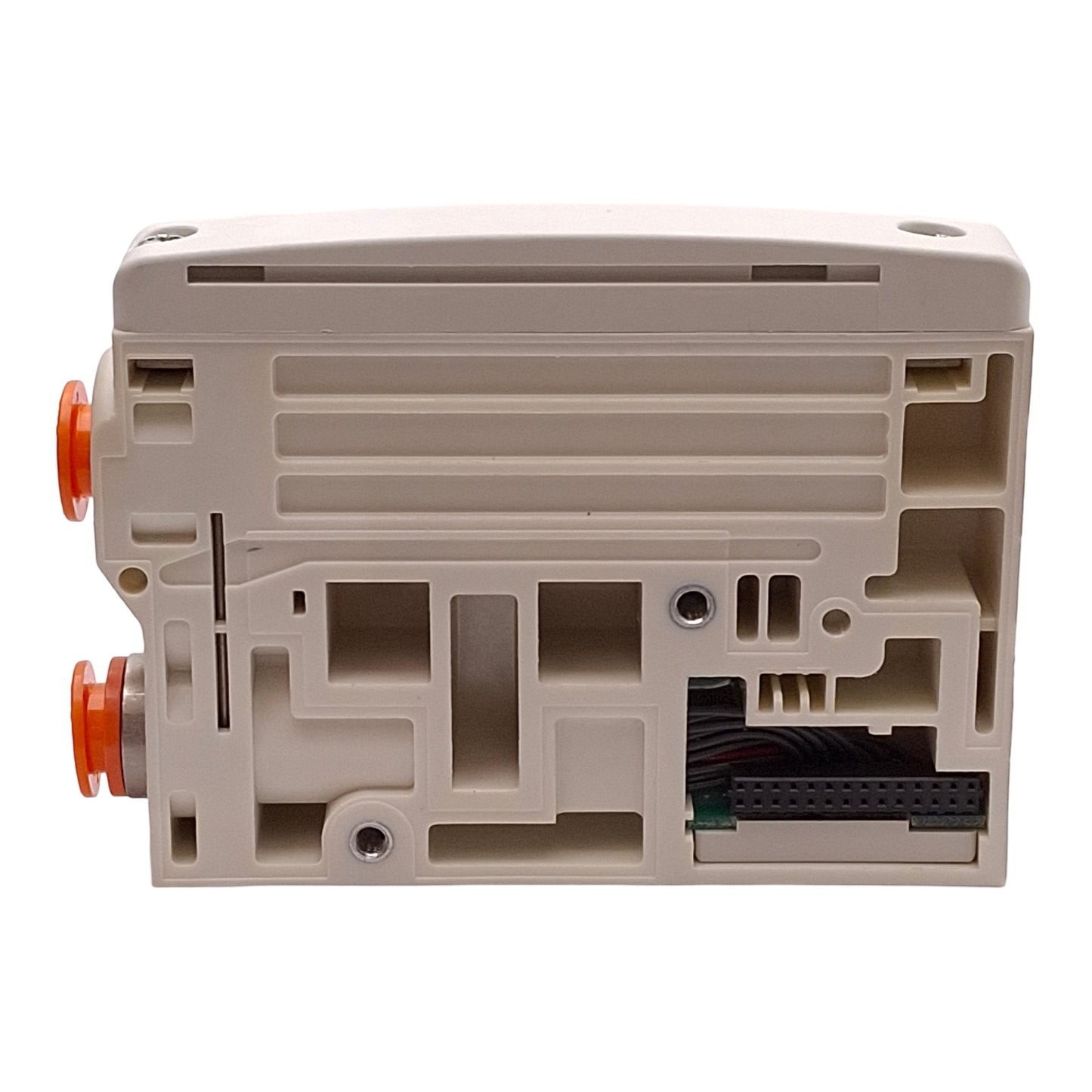 Used SMC VVQC2000-3A-1-N11 D-Side End Plate Assembly For VQC2000 Manifold, ø3/8in P2C