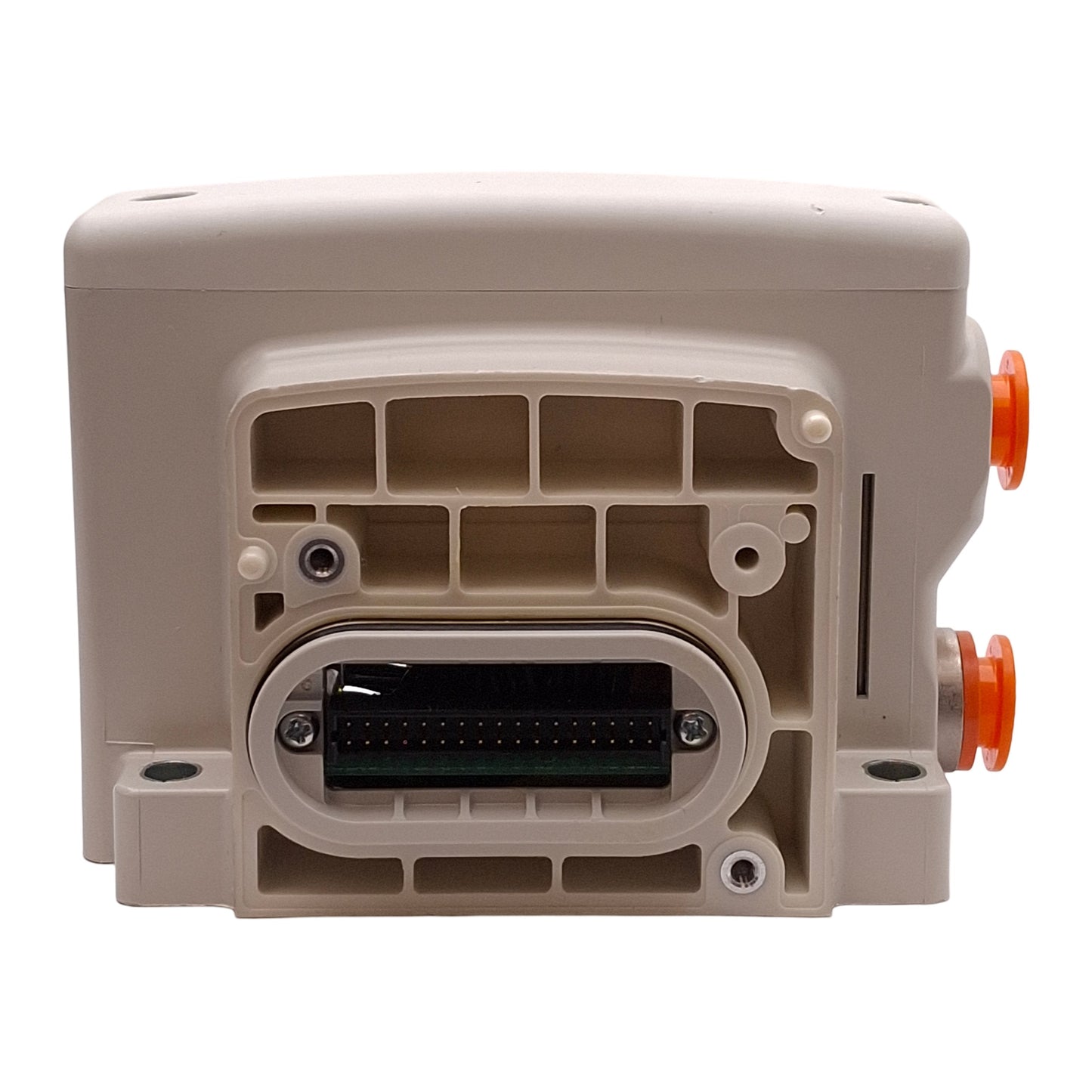 Used SMC VVQC2000-3A-1-N11 D-Side End Plate Assembly For VQC2000 Manifold, ø3/8in P2C