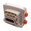 Used SMC VVQC2000-3A-1-N11 D-Side End Plate Assembly For VQC2000 Manifold, ø3/8in P2C