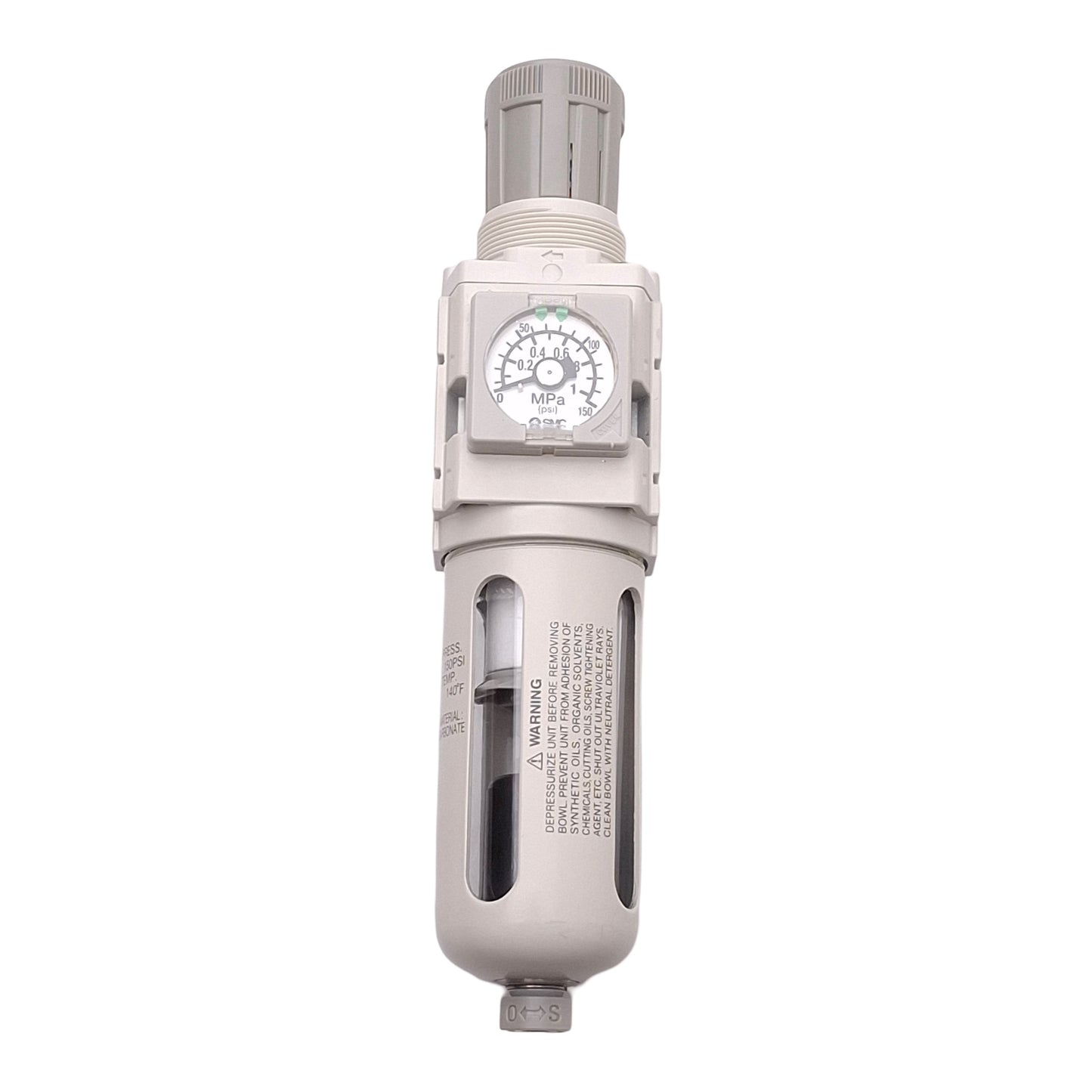 New SMC AW20-N01CE-CZ-D Filter Regulator, 7-125PSI Set, 5µm Filtration, 1/8in NPT