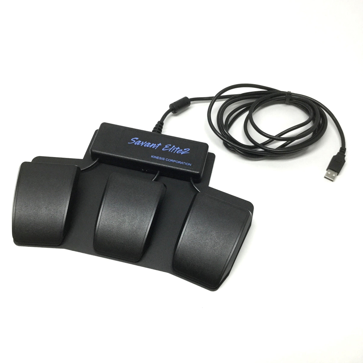 Used Kinesis FP30A Savant Elite2 Programmable SmartSet Triple Pedal Foot Switch, USB