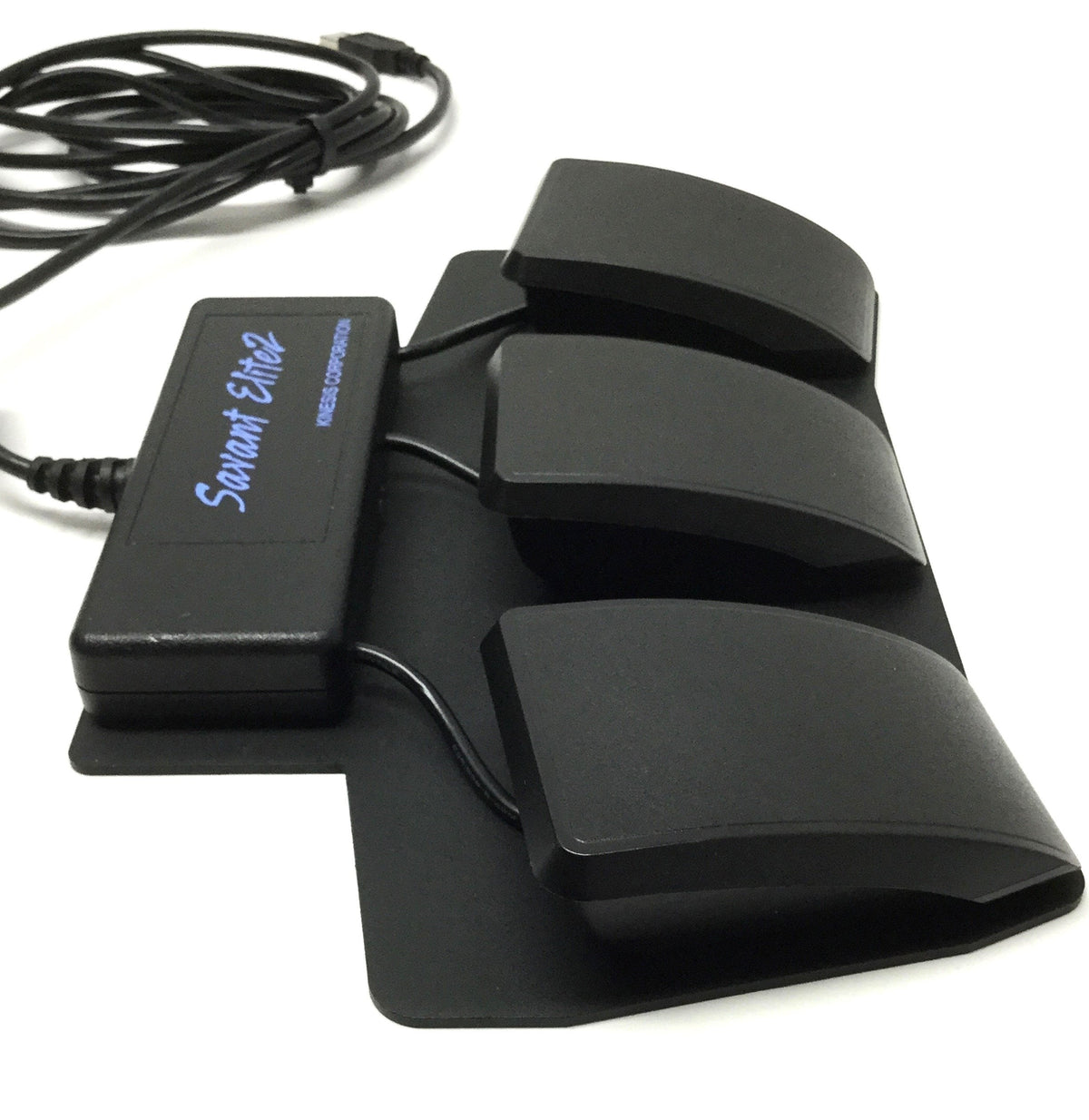 Used Kinesis FP30A Savant Elite2 Programmable SmartSet Triple Pedal Foot Switch, USB