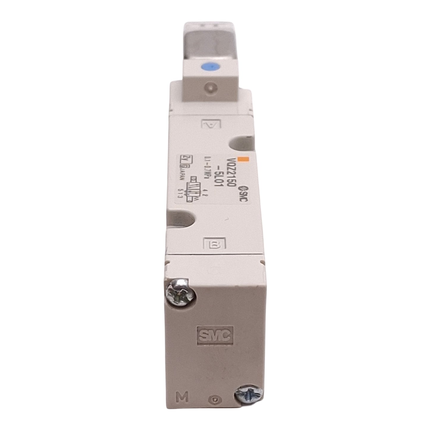 Used SMC VQZ2150-5LO1 Solenoid Valve, 2-Position Single, 0.1-0.7MPa, 24VDC Coil